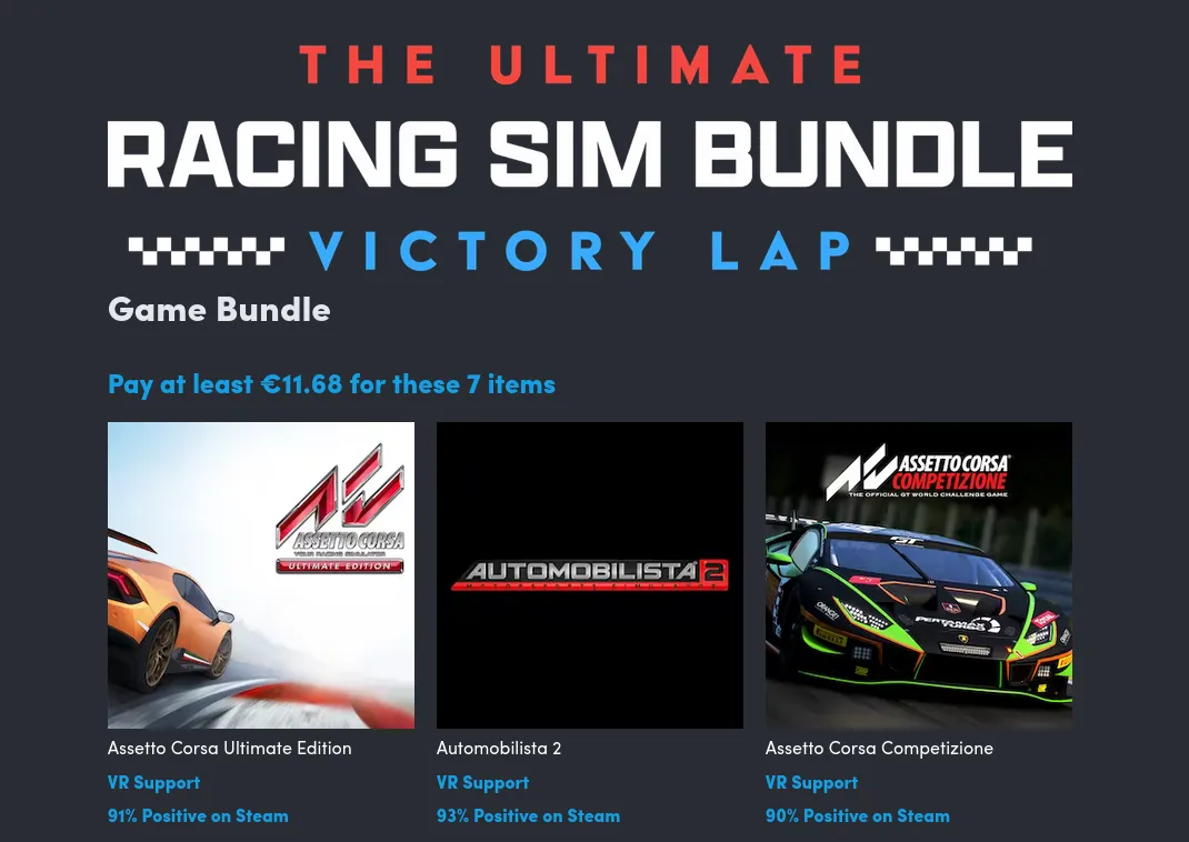 Pink Racing Sim Bundle The Ultimate Racing Sim Bundle vuelve a la Humble Bundle Store ...