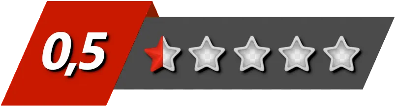 0 5 estrellas rating rojas